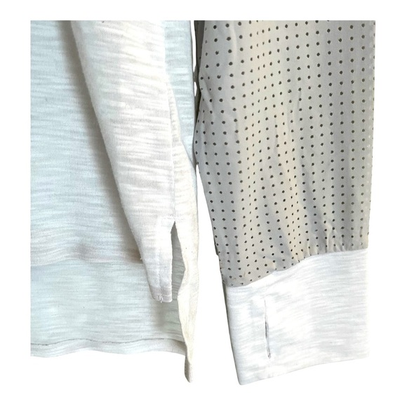Sweaty Betty Womens Long Sleeve Ventilated Athletic Shirt White and Gray Size M - Picture 4 of 7